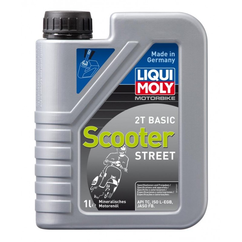 LIQUI MOLY Olej silnikowy mineralny do skuterów 2T Basic Scooter 1 litr LIQUI MOLY Olej silnikowy mineralny do skuterów 2T Basic Scooter 1 litr