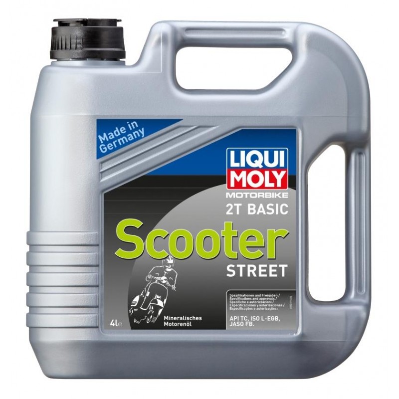 LIQUI MOLY Olej silnikowy mineralny do skuterów 2T Basic Scooter 4 litry LIQUI MOLY Olej silnikowy mineralny do skuterów 2T Basic Scooter 4 litry