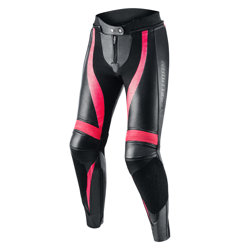 SPODNIE SKÓRZANE REBELHORN REBEL LADY BLACK/PINK 
