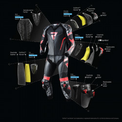 KURTKA SKÓRZANA REBELHORN REBEL STAY CREATIVE BLACK/GREY/FLO YELLOW 