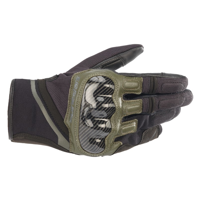 RĘKAWICE ALPINESTARS CHROME BLACK/FOREST 