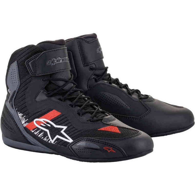 BUTY ALPINESTARS FASTER-3 RIDEKNIT BLACK/GREY BRIGHT RED 