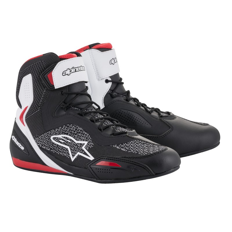 BUTY ALPINESTARS FASTER-3 RIDEKNIT BLACK/WHITE/RED 