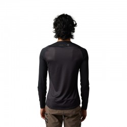 KOSZULKA ROWEROWA Z DŁUGIM RĘKAWEM FOX FLEXAIR ASCENT BLACK  ENDURO CROSS