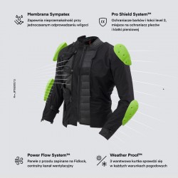 KURTKA TEKSTYLNA REBELHORN RANGE BLACK 