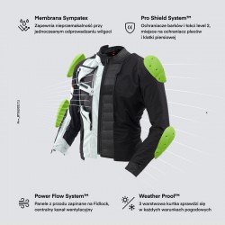 KURTKA TEKSTYLNA REBELHORN RANGE GREY/BLACK/RED 