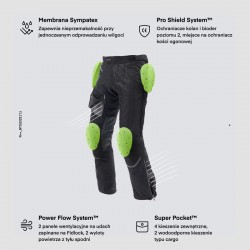 SPODNIE TEKSTYLNE REBELHORN RANGE BLACK 
