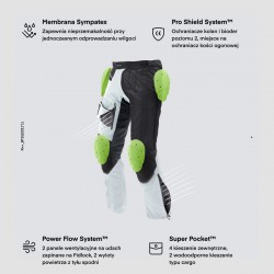 SPODNIE TEKSTYLNE REBELHORN RANGE GREY/BLACK/RED 