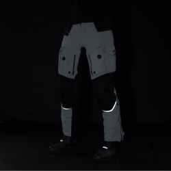SPODNIE TEKSTYLNE REBELHORN RANGE GREY/BLACK/RED 