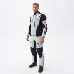 SPODNIE TEKSTYLNE REBELHORN RANGE GREY/BLACK/RED 