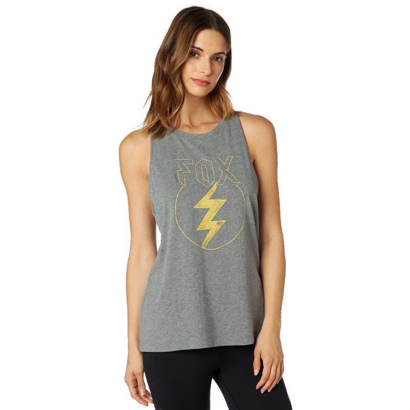 KOSZULKA FOX LADY BEZ RĘKAWÓW REPENTED AIRLINE HEATHER GRAPHITE  ENDURO CROSS