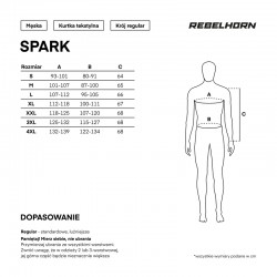 KURTKA TEKSTYLNA REBELHORN SPARK BLACK 