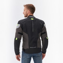 KURTKA TEKSTYLNA REBELHORN SPARK BLACK/GREY/FLUO YELLOW 
