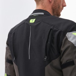 KURTKA TEKSTYLNA REBELHORN SPARK BLACK/GREY/FLUO YELLOW 