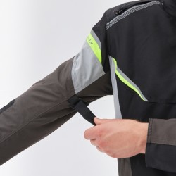 KURTKA TEKSTYLNA REBELHORN SPARK BLACK/GREY/FLUO YELLOW 