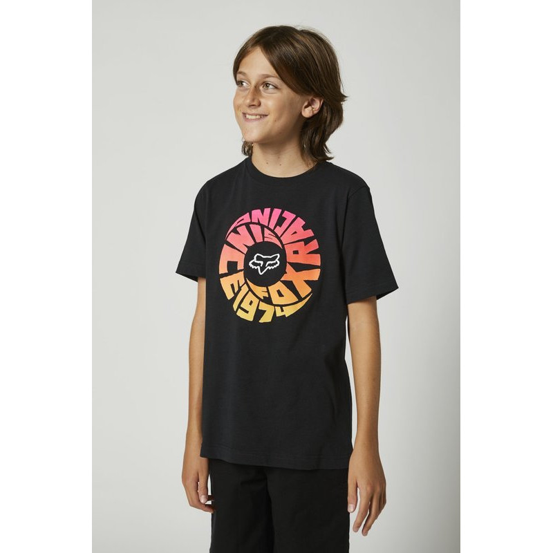 T-SHIRT FOX JUNIOR REVOLVER BLACK  ENDURO CROSS