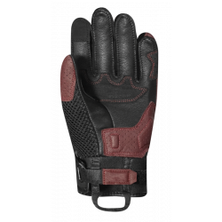 RĘKAWICE SKÓRZANO-TEKSTYLNE RACER LADY RONIN F BLACK/BURGUNDY 