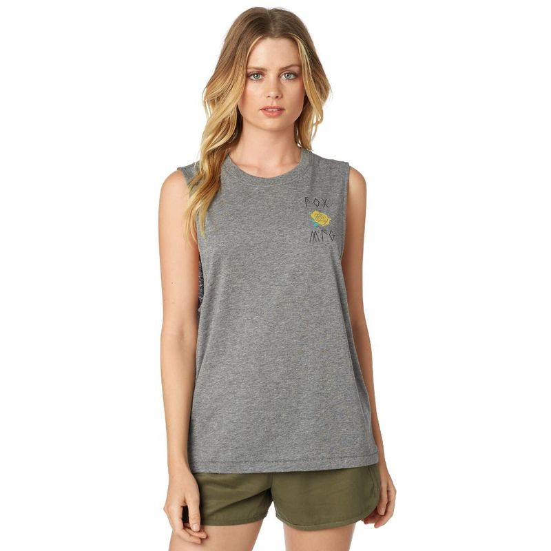 KOSZULKA FOX LADY BEZ RĘKAWÓW ROSEY HEATHER GRAPHITE  ENDURO CROSS