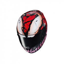 KASK HJC R-PHA-11 MARVEL CARNAGE RED/BLACK 