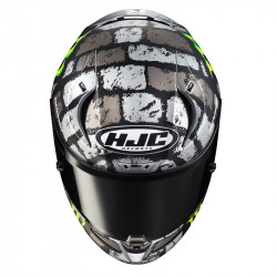KASK HJC R-PHA-11 CRUTCHLOW SILVERSTONE BLACK/SILVER/FLO YELLOW 