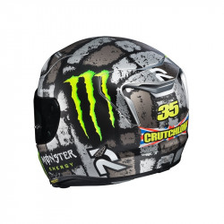 KASK HJC R-PHA-11 CRUTCHLOW SILVERSTONE BLACK/SILVER/FLO YELLOW 