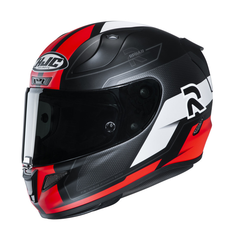 KASK HJC R-PHA-11 FESK BLACK/WHITE/RED 