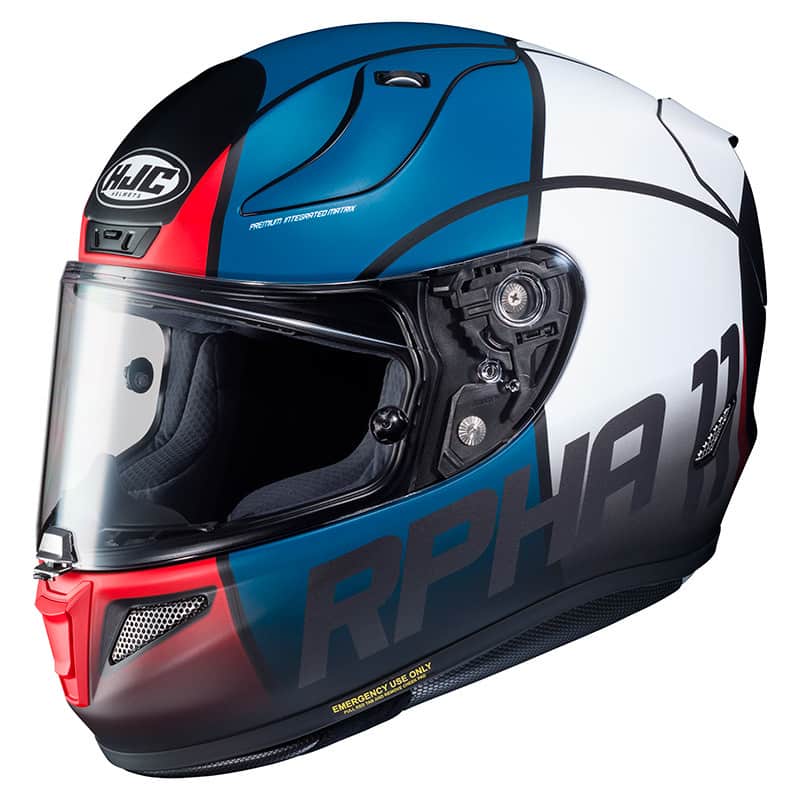 KASK HJC R-PHA-11 QUINTAIN WHITE/BLUE/RED 