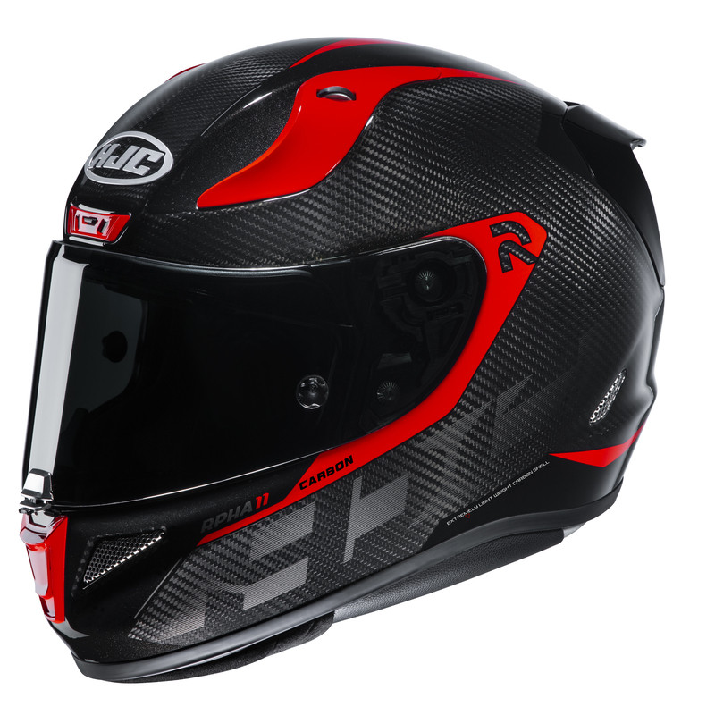 KASK HJC R-PHA-11 CARBON BLEER BLACK/RED 
