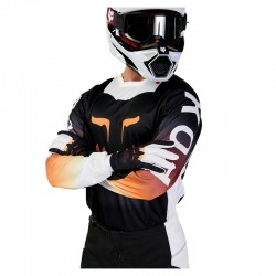 BLUZA FOX 180 FLORA BLACK  ENDURO CROSS