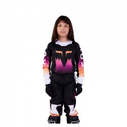 BLUZA FOX JUNIOR 180 FLORA BLACK  ENDURO CROSS