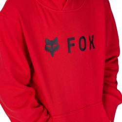 BLUZA Z KAPTUREM FOX JUNIOR ABSOLUTE FLAME RED  ENDURO CROSS