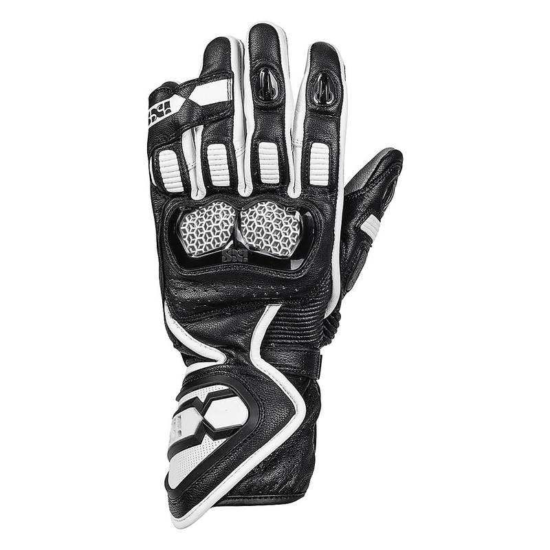 RĘKAWICE SKÓRZANE IXS RS-200 2.0 BLACK/WHITE 