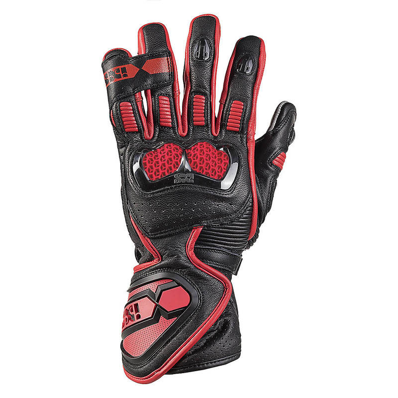 RĘKAWICE SKÓRZANE IXS RS-200 2.0 BLACK/RED 