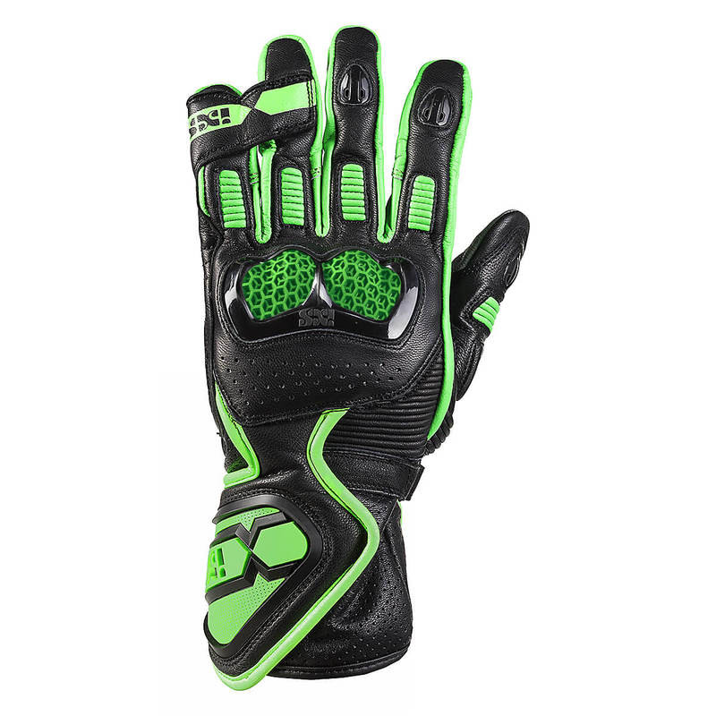 RĘKAWICE SKÓRZANE IXS RS-200 2.0 BLACK/GREEN 