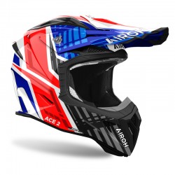 KASK AIROH AVIATOR ACE 2 PROUD BLUE/RED GLOSS 