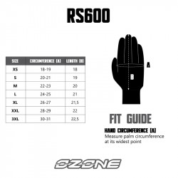 RĘKAWICE SKÓRZANE OZONE RS600 BLACK/FLO RED 