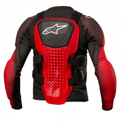 KOSZULKA Z OCHRANIACZAMI ALPINESTARS JUNIOR BIONIC TECH  PROTECTION BLACK WHITE RED 