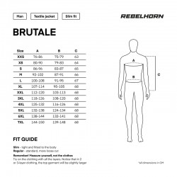 KURTKA TEKSTYLNA REBELHORN BRUTALE DARK GREY/BLACK/FLO YELLOW 