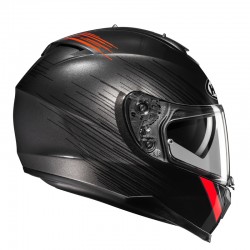 KASK HJC C70N SWAY BLACK/RED 
