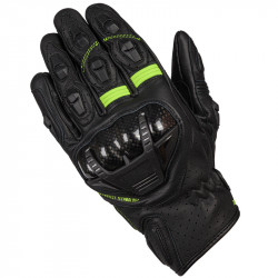 RĘKAWICE SKÓRZANE OZONE RS600 SHORT BLACK/FLO YELLOW 