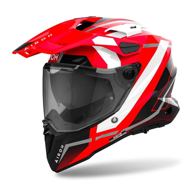 KASK AIROH COMMANDER 2 MAVICK RED GLOSS 