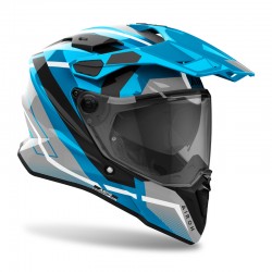 KASK AIROH COMMANDER 2 MAVICK CERULEAN BLUE GLOSS 