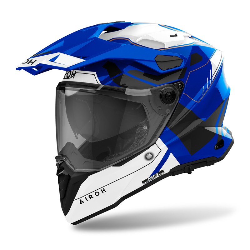 KASK AIROH COMMANDER 2 REVEAL BLUE GLOSS 