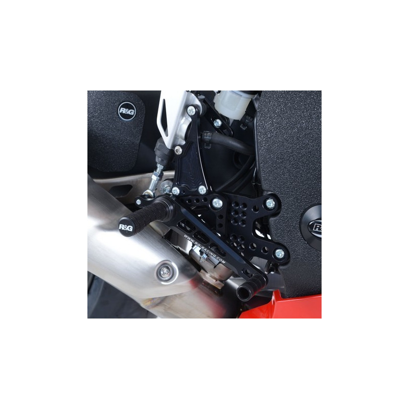 PODNÓŻKI REGULOWANE, HONDA CBR1000RR (08-), ZESTAW, BLACK