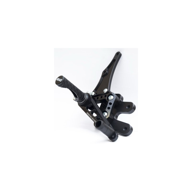 PODNÓŻKI REGULOWANE, SUZUKI GSXR600/750 K6-L0, ZESTAW, BLACK