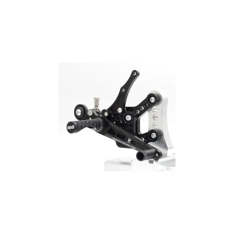 PODNÓŻKI REGULOWANE, YAMAHA YZF-R1 09-11, ZESTAW, BLACK