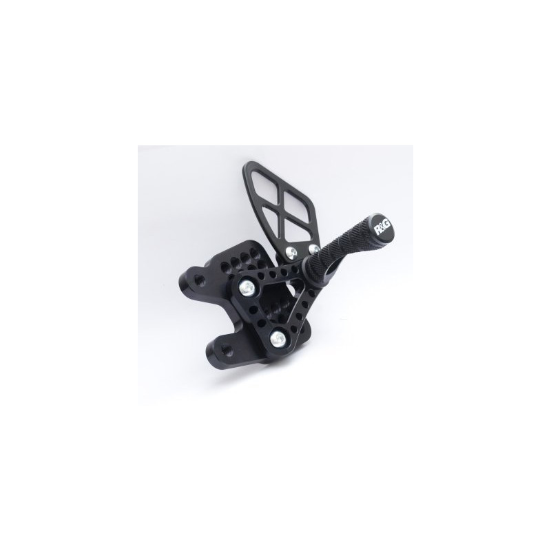 PODNÓŻKI REGULOWANE, YAMAHA YZF-R6 06-11, ZESTAW, BLACK