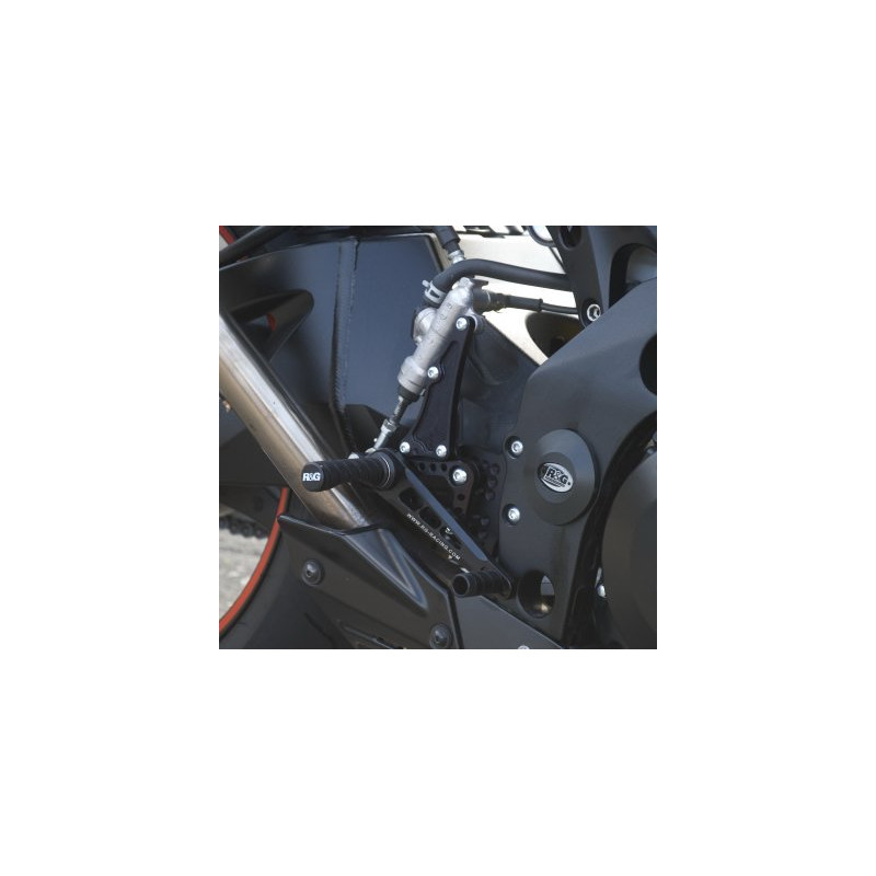 PODNÓŻKI REGULOWANE, SUZUKI GSXR1000 K7-K8, ZESTAW, BLACK