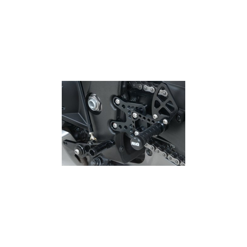 PODNÓŻKI REGULOWANE, HONDA CBR600RR 03-14, ZESTAW, BLACK