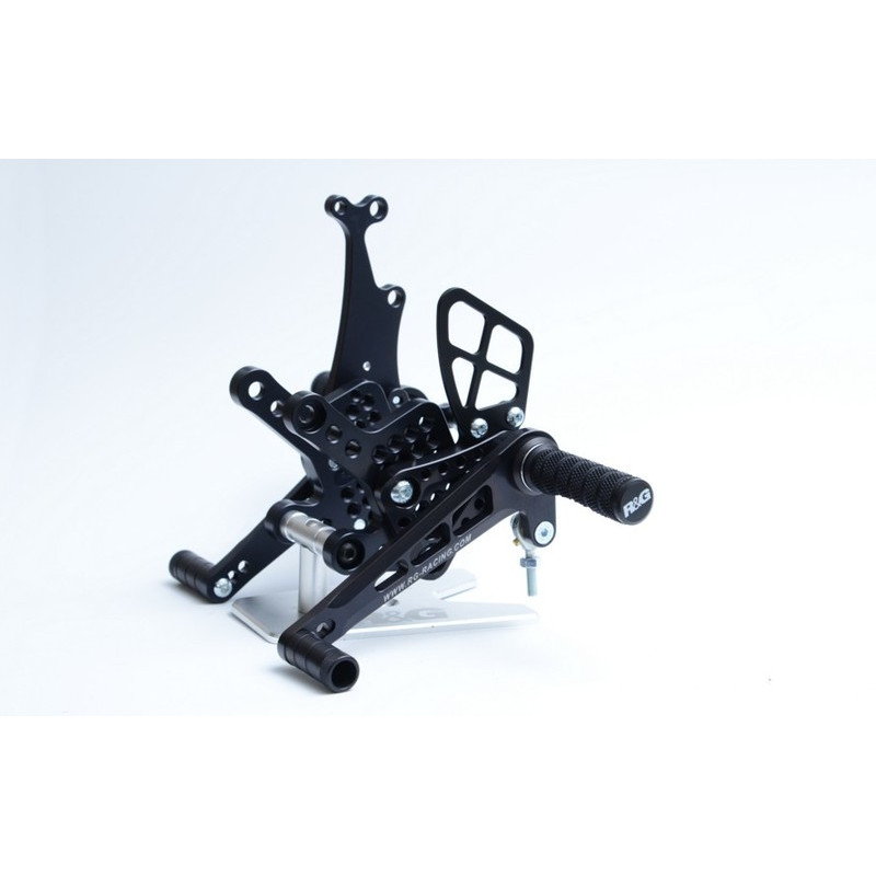 PODNÓŻKI REGULOWANE, KAWASAKI ZX-10R 16-, ZESTAW, BLACK